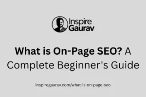 what is on page seo